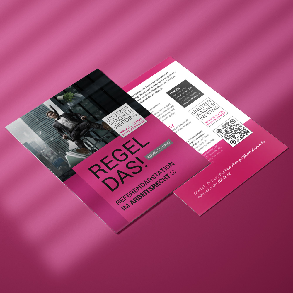 Unützer Wagner Werding Flyer Mockup